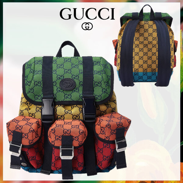 グッチ 21SS*GG マルチカラー スモール バックパック 偽物 658783 2UZBN 3280